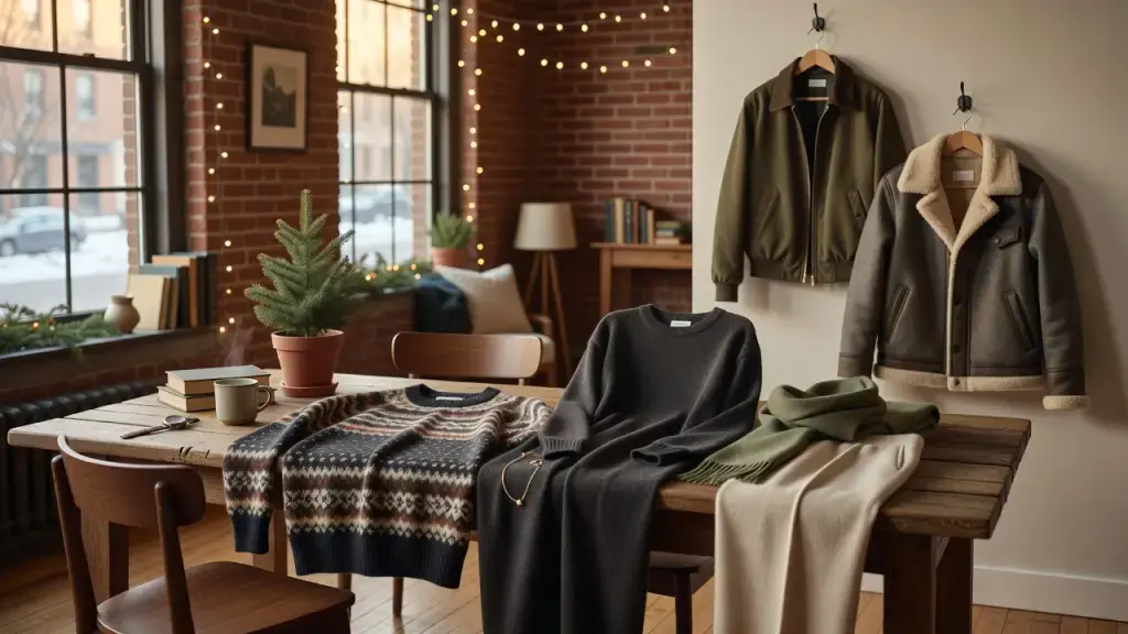 Banana Republic's Holiday 2026 Campaign Puts Friendship and Fair Isle Front and Center
